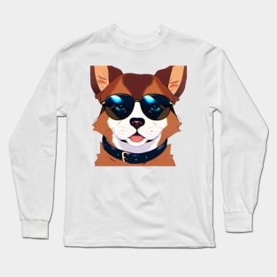 Cool Dog Sunglasses Long Sleeve T-Shirt